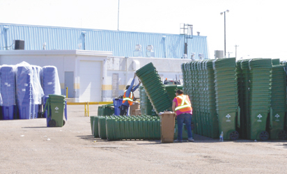 Three-Cart Waste Collection